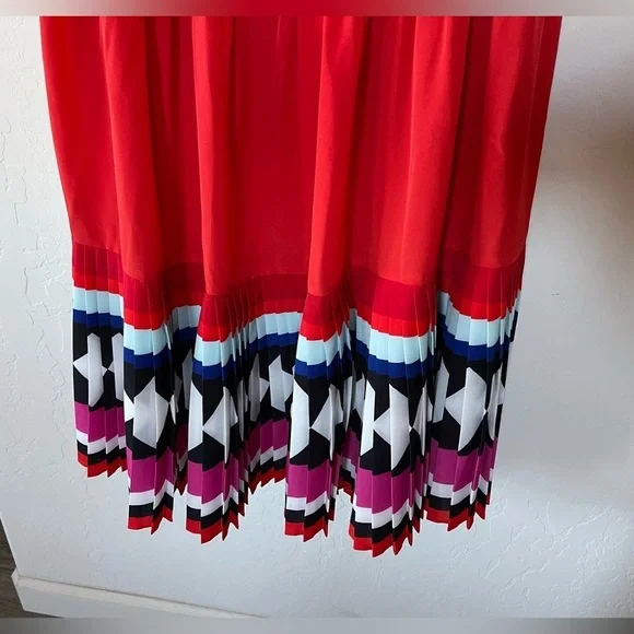 Kate Spade|Colorful boho strapless pleated dress, size 6•••Artsy, bold style🫶🏻 - Picture 7 of 16